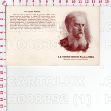 H8392 PERSONAGGI 1900 EMILIO VISCONTI VENOSTA MINISTRO ESTERI