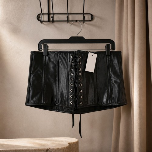 Corsetto margherita nero - , raso