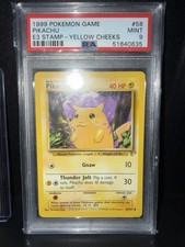 Pikachu 102 stamp yellow - e3,