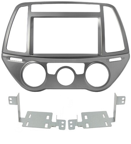 Panel 2din grey metallized - 2din,