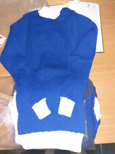 Maglie da calcio anni 60 / 70 in Lanetta colore Blu e Bianco SEB Taglia 4 - M