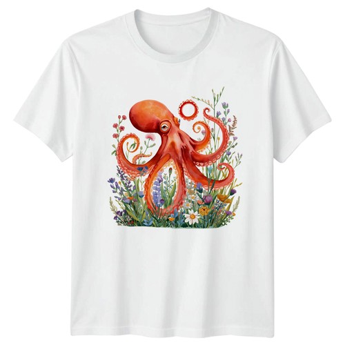 Shirt acquerello polpo e - polpo,