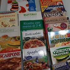 RICETTE VEGANE DIMAGRANTI ECONOMICHE E STUZZICHINI GRANDE LOTTO DI RIVISTE LIBRI