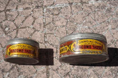 Rare scatole latta - latta, tonno