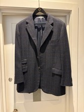 Hermes Giacca Cashmere Uomo 52 R Blu