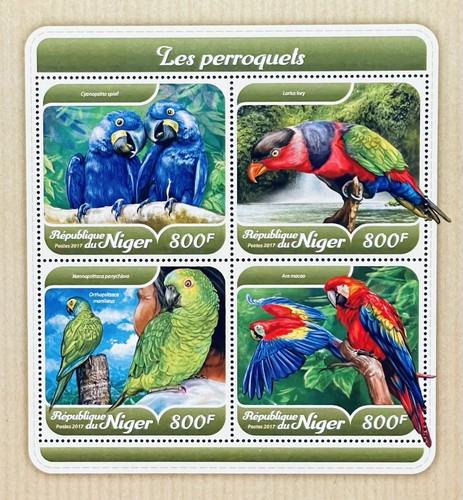 Niger pappagalli francobolli - pappagalli,