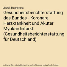 Gesundheitsberichterstattung