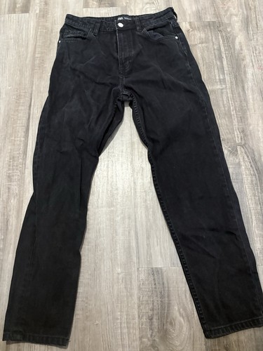 Jeans zara nero denim gamba - jeans,