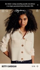 Cardigan Sezane Betty ecrù