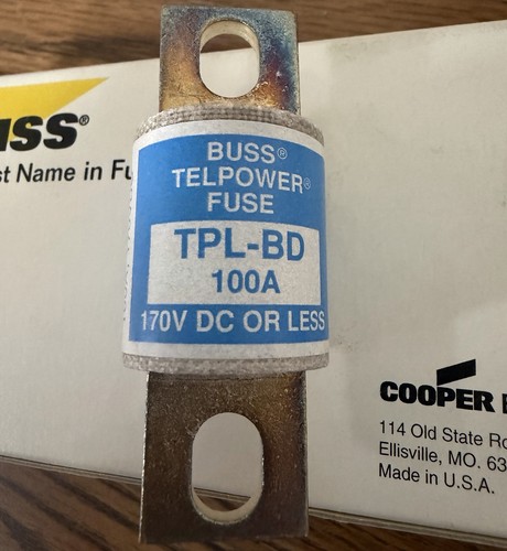 Bussmann tpl 100 - tpl-bd, amp