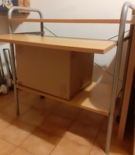 tavolino porta pc in Legno e metallo