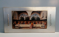 Quadro Cenacolo - Ultima Cena 30 X 58, con inserti in Argento. Ag 925, 3 g
