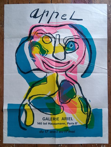 Affiche originale karel appel - affiche,