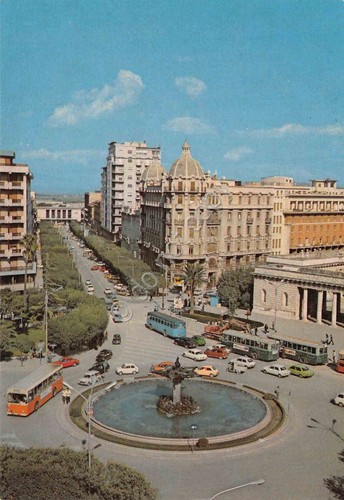 Cartolina foggia piazza cavour - piazza,