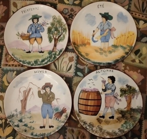 Piatti vintage quattro - piatti,