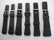 CINTURINO IN GOMMA PVC EXTRA PIATTO TIPO CASIO ATTACCHI  14 - 16  - 18 - 20 - 22