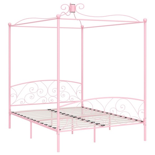 Letto baldacchino rosa in - letto, a