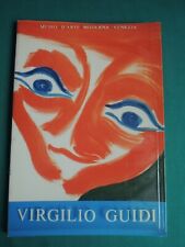 L68- VIRGILIO GUIDI -MUSEO D'ARTE MODERNA-VENEZIA-MOSTRA  PITTURA QUADRO  ROSSO