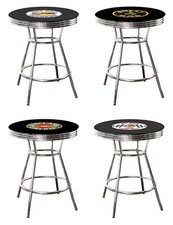 BLACK BAR PUB TABLE WITH