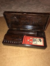 rasoio bachelite antique bakelite razor with box lamette Rasoir 