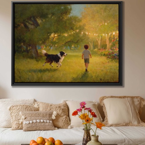 Border collie cane dipinto - dipinto, ad
