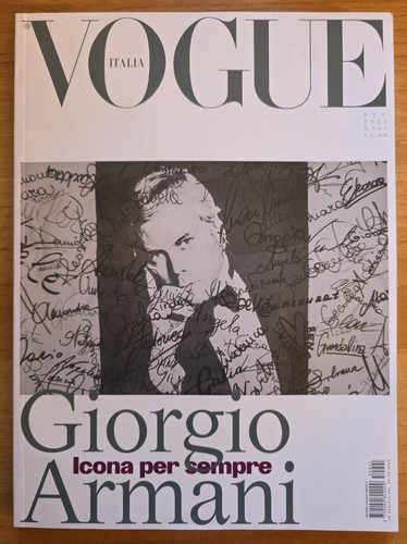 Giorgio armani vogue italia - armani,