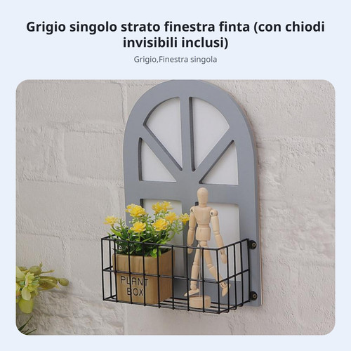 Finta finestra parete con - parete,