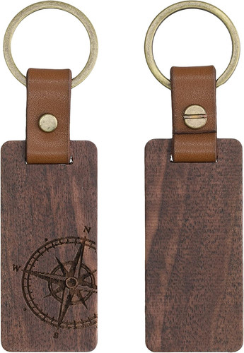 Portachiavi legno noce - di,