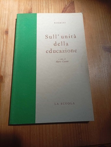 Sull unita della educazione - sull'unita',