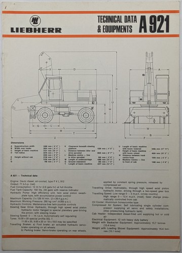 Liebherr a921 escavatore - a921,