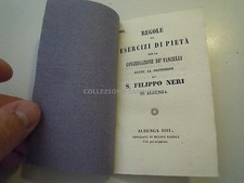 LIBRETTO " REGOLE ED ESERCIZI DI PIETA' " S. FILIPPO NERI ALBENGA 1844 - C10-484