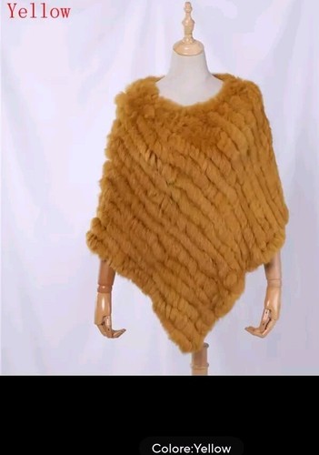 Scialle poncho pelliccia di - scialle,