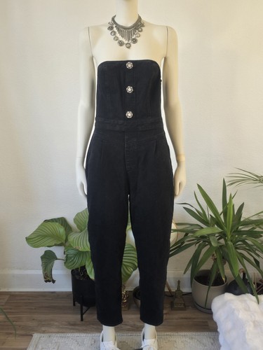 Tuta denim nera - tuta,