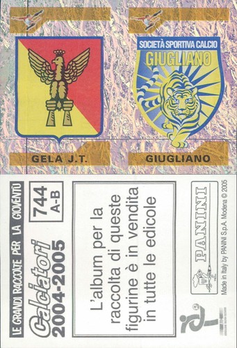 Calciatori panini 2004 - calciatori, 2004-05