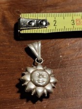 ciondolo sole bombato argento 925 3,2 grammi