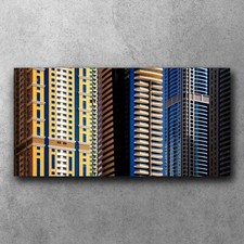Residential Buildings Dubai 120x60 Canvas Art Framed Ready To Hang Decoration