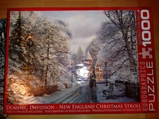 puzzle 1000 pz D.Davindson New England Christmas Stroll eurographics made in USA