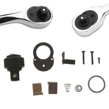 Cricchetto Chiave a Bussola 72 Denti 1/4 ''/ 3/8 ''/ 1/2 '' Cromato Kit