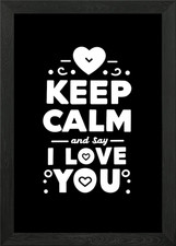 Keep Calm and Dy I Love poster