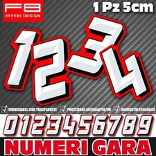 Adesivi Stickers NUMERO GARA