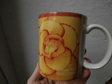 ** Tazza tazzina da collezione con begonia frase di Abraham Lincoln **