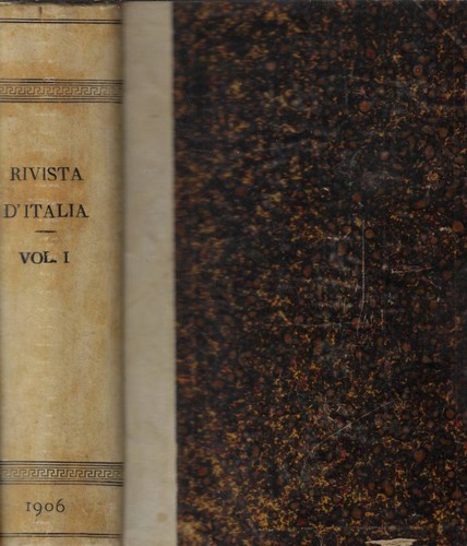 Rivista italia vol i - rivista, anno
