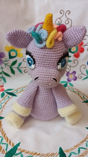 Unicorno uncinetto lana - unicorno,, uncinetto,