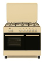 Cucina STAYLUX 90X60 Forno elettrico 60 porta bombola 696-S50F BLACK/BEIGE