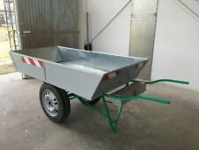 Carretto per giardino zincato - Bilanciato a 2 ruote - Spinta a mano 