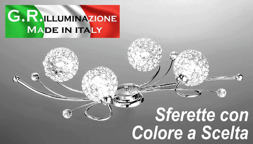 Plafoniera moderna cromata - moderna, 4