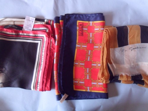 Lotto tre foulard sciarpe - tre, in