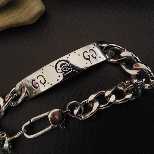 Bracciale gucci argento ghost - bracciale,