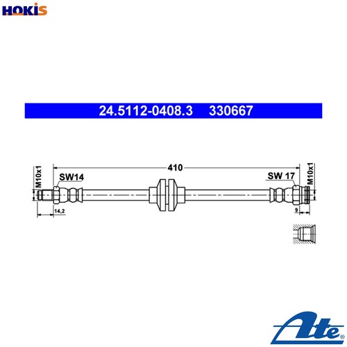 Tubo freno 5112 0408 per - tubo,
