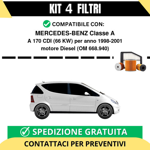 Kit filtri tagliando - filtri, per